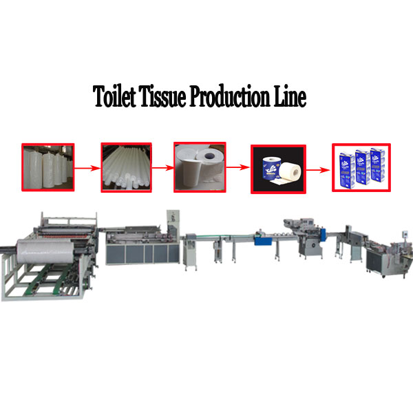 Toilet tissue production line